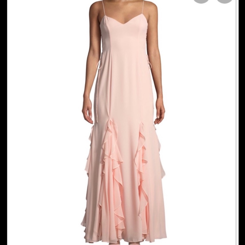 fame & partners pink dress
